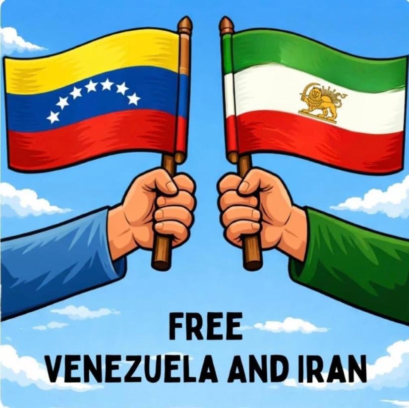 por VENEZUELA e IRAN libres!